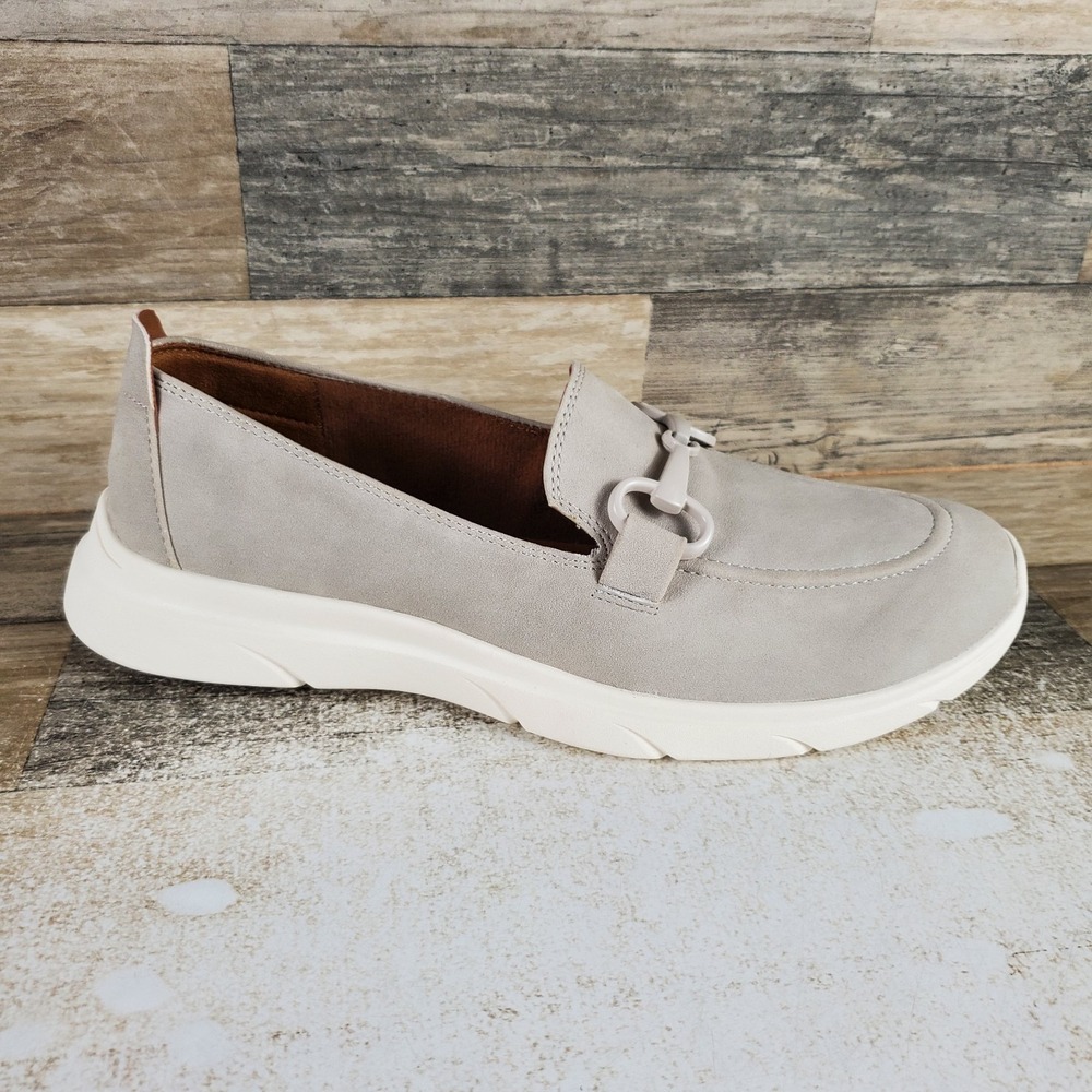 Eurosoft by Sofft Marsia Womens Loafer Shoes Sz 11 M Mist Gray Slip On Round Toe